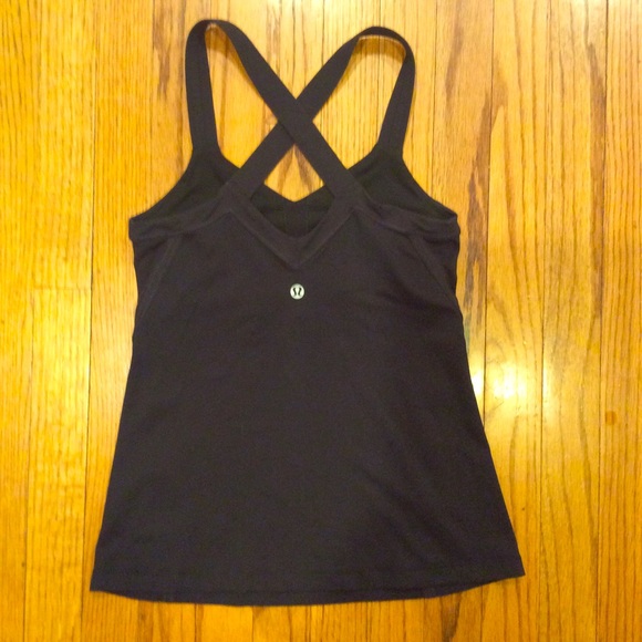 Lululemon Athletica Top Yoga Tank Black 4 small - Picture 2 of 5